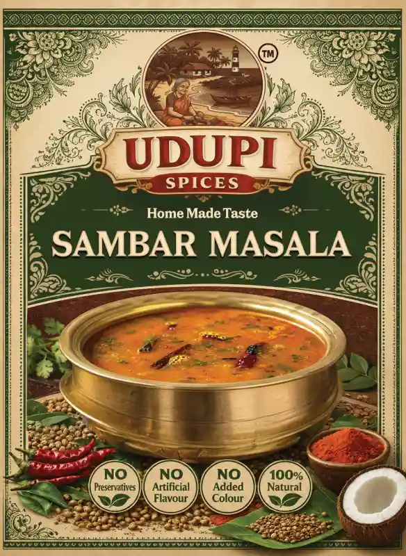 Sambar Masala – Udupi heritage temple-style sambar spice blend